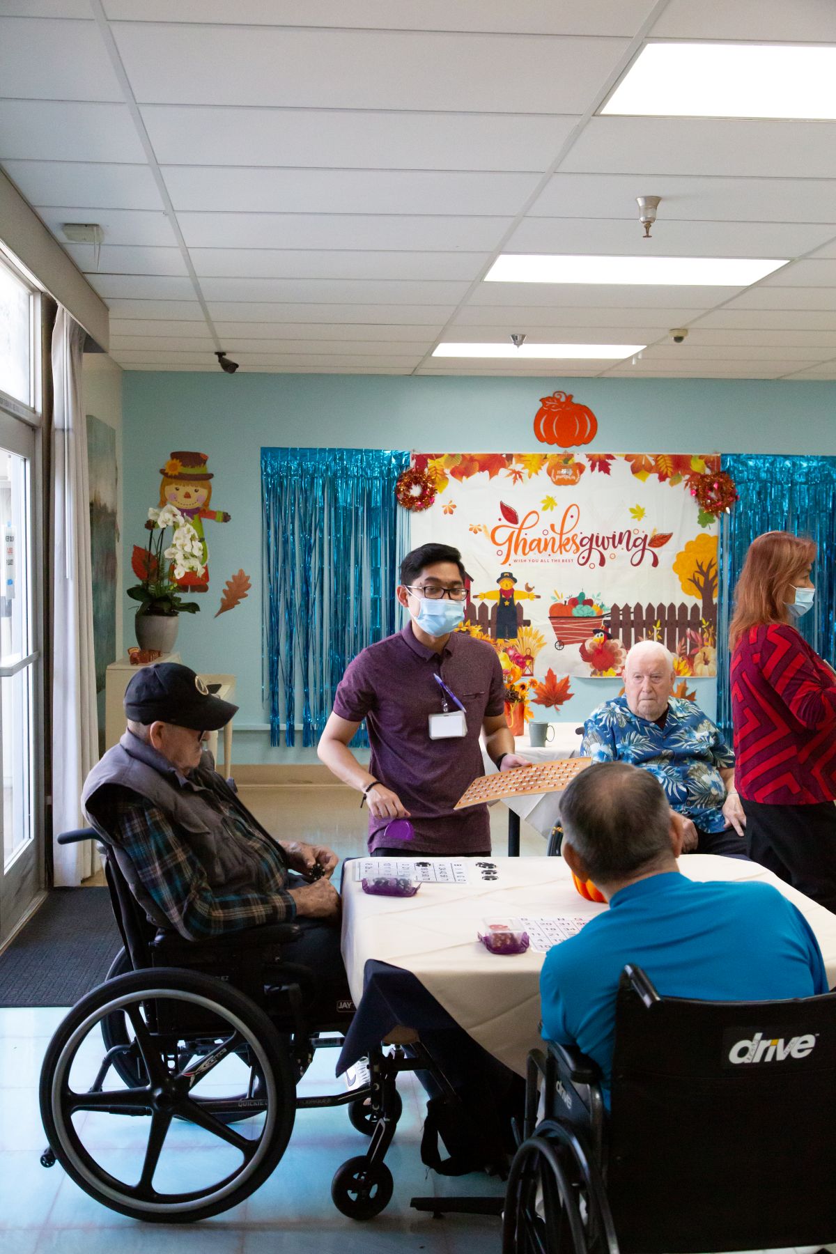 pacific care nursing staff taking to patient